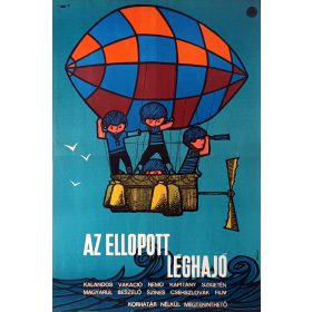   Az ellopott léghajó filmplakát,moziplakát, Bánki jelzéssel