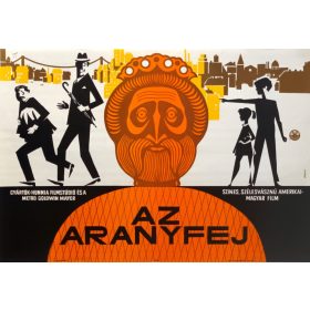 Az aranyfej filmplakát,moziplakát, 1964 Bánki jelzéssel