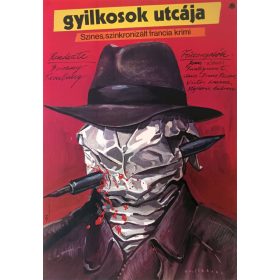   Gyilkosok utcája filmplakát,moziplakát Éri Jenő jelzéssel