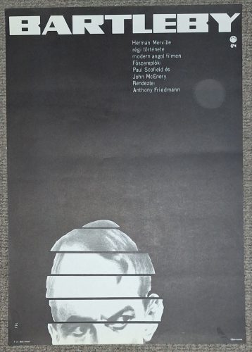 Bartleby, Paul Scofield, filmplakát, moziplakát 1970