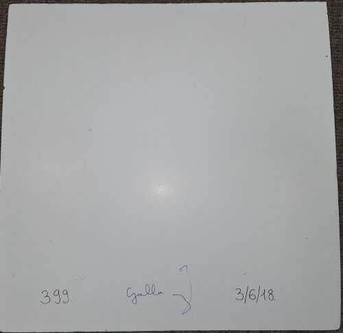 Galla Miklós saját absztrakt festménye : "Absztrakt Sperma" aláírt. 49 x 49 cm