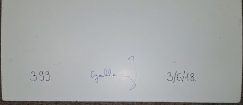 Galla Miklós saját absztrakt festménye : "Absztrakt Sperma" aláírt. 49 x 49 cm