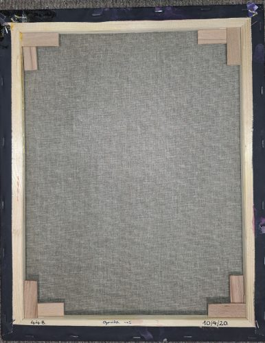 Galla Miklós saját absztrakt festménye : "Kicsúszott alólam a tulaj!" aláírt 50 x 39 cm