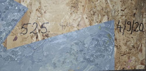 Galla Miklós saját absztrakt alkotása : "Mindenki körbenézhet!" aláírt 60 x 34 cm