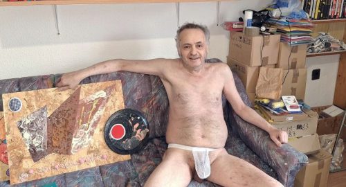 Galla Miklós saját absztrakt alkotása : Extrém" aláírt 59x44 cm