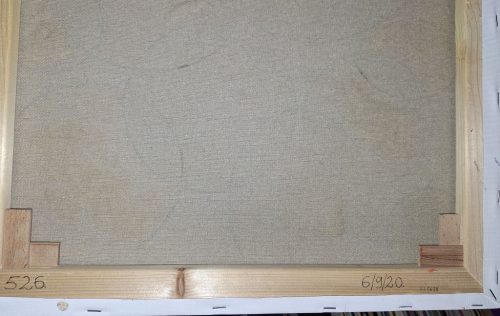 Galla Miklós saját absztrakt alkotása : "Mindenki körbenézhet" 48 x 67 cm