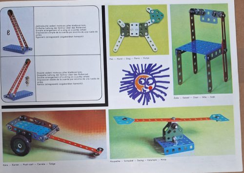 Merkur 320 fémépítő készlet szett prospektus (1970-es évek)