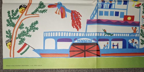 5-ik Országos Úttörő Találkozó propaganda plakát 1971 Június 3-9