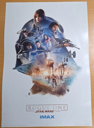 Star Wars Csillagok háborúja: Zsivány Egyes Rogue One IMAX filmplakát (1/3)