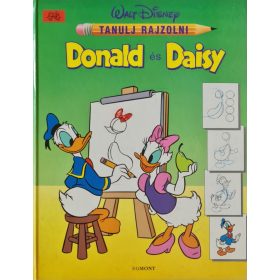 Donald és Daisy, Tanulj rajzolni, színezőkönyv, Egmont