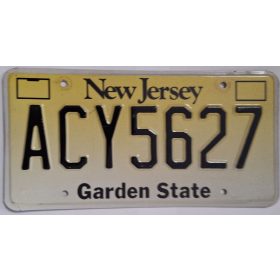 Eredeti Amerikai, New Jersey, Garden State rendszám