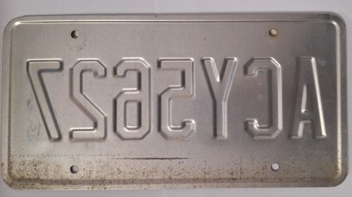 Eredeti Amerikai, New Jersey, Garden State rendszám