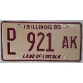 Eredeti Amerikai, Illinois, Land of Lincoln rendszám