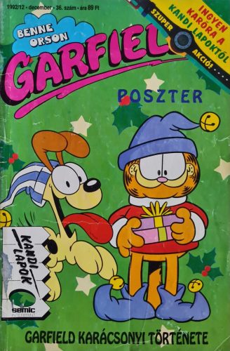 Garfield képregény magazin, 39. szám, 1992/12