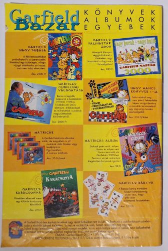 Garfield képregény újság, magazin 2000/2