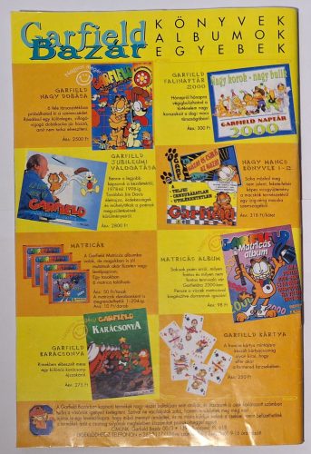 Garfield képregény újság, magazin 2000/3