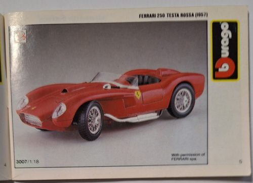 BBURAGO modell, makett autó katalógus 1992