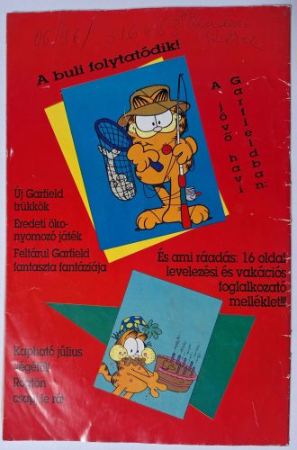Garfield képregény 1993/6 (42.szám)