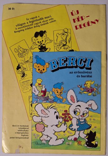 Góliát kalandjai képregény  1987 (A világító lovas, A gumibalta, A medvevadászat, Góliát játékai)