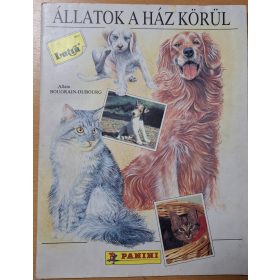   Állatok a ház körül (Lutra album) Panini beragasztós gyűjthető kártyás album 1989