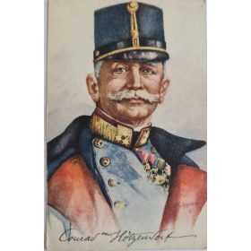   Első Világháborús Hadvezér, K.u.K bélyegzés, Conrad von Hötzendorf
