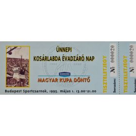   Ünnepi évadzáró kosárlabda nap, Magyar Kupa döntő tiszteletjegy, 1995