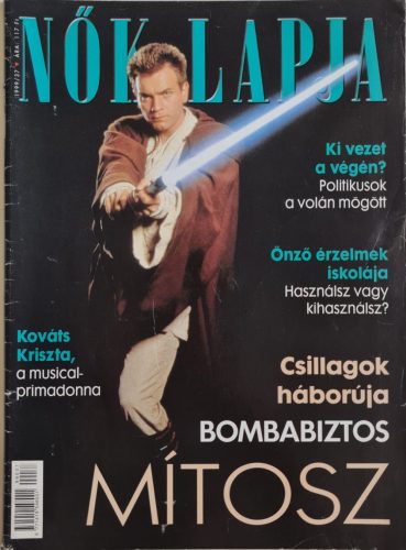 Nők lapja magazin, 1999/37, címlapon Star Wars Ewan McGregor