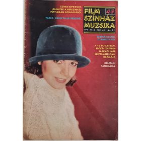   Film Színház Muzsika folyóirat 49. szám, XXIII. Évf., 1979, címlapon Mirella D'Angelo, Andorrai Péter aláírása a hátoldalon