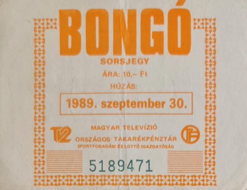 Bongó sorsjegy 1989.IX.30 (5189471)