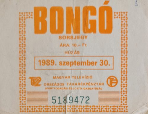 Bongó sorsjegy 1989.IX.30 (5189472)