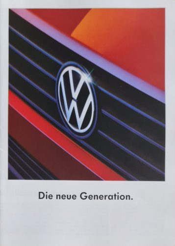 Volkswagen autós prospektus 1990