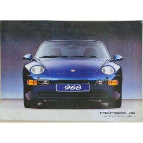 Porsche autó prospektus 968