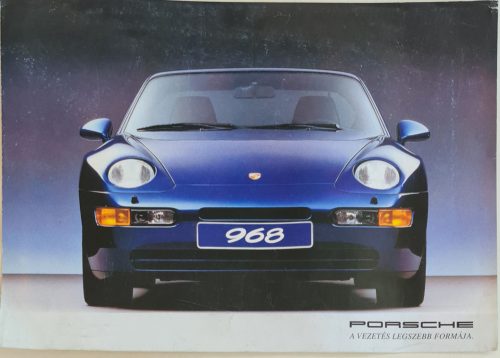 Porsche autó prospektus 968