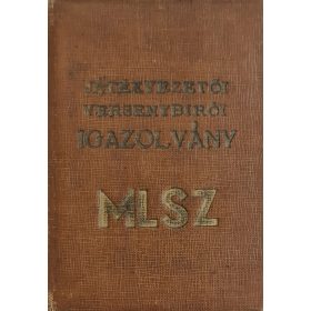 MLSZ Labdarúgó játékvezető igazolvány 1957-1958