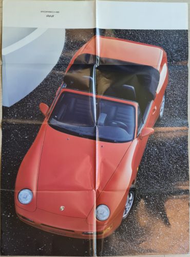 Porsche 968 Cabriolet katalógus és poszter