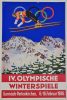 Garmisch-Partenkirchen téli olimpia képeslap, 1936