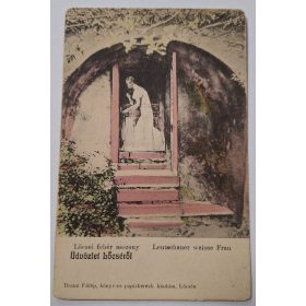   Lőcse képeslap, Lőcsei fehér asszony, Braun Fülöp kiadása,  1900-as évek eleje