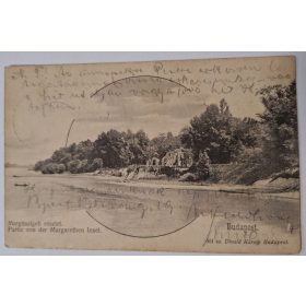   Budapest, Margitsziget részlet, Divald Károly képeslap 1900-as évek eleje