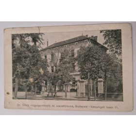   Budapest, Dr Glück vízgyógyintézete és szanatóriuma, Városliget fasor 11 képeslap, 1930-as évek