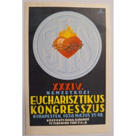   XXXIV. Nemzetközi Eucharisztikus Kongresszus reklám képeslap 1938.Május 25-29