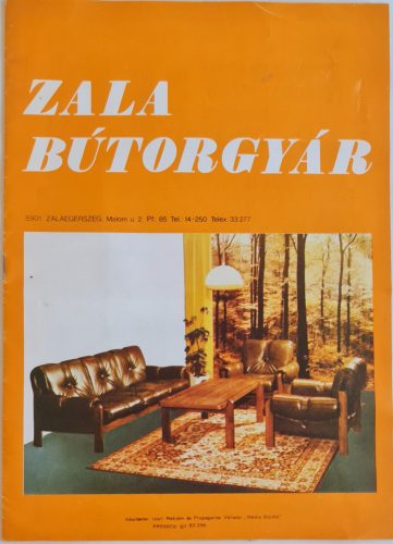 Zala bútorgyár bútor prospektus 1983