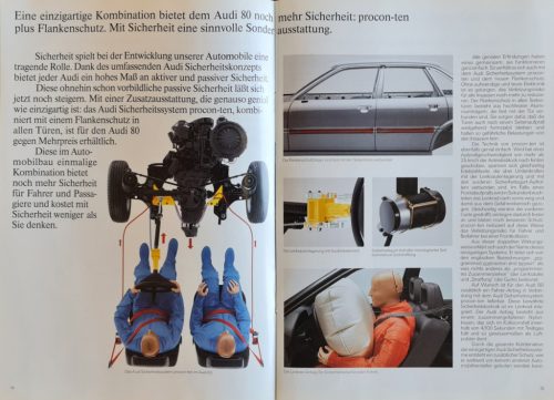 Audi 80 autó prospektus