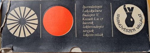 Iparművészeti Ajándéktárgyak Boltja Iparművészeti Vállalat korabeli eredeti saját papírdoboza 1970-es évek