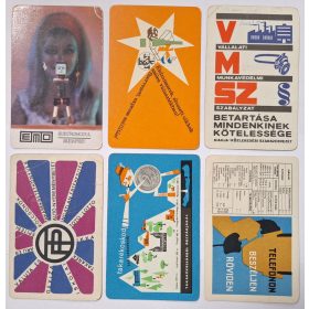   Születésnapi ajándéknak : évfordulós 1970-es korabeli, eredeti, retró hangulatú kártyanaptárak 6 db.