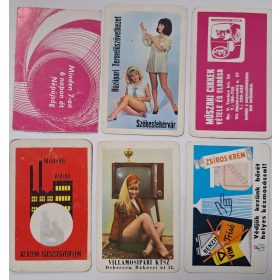   Születésnapi ajándéknak : évfordulós 1971-es korabeli, eredeti, retró hangulatú kártyanaptárak 6 db.