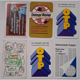  Születésnapi ajándéknak : évfordulós 1972-es korabeli, eredeti, retró hangulatú kártyanaptárak 6 db.