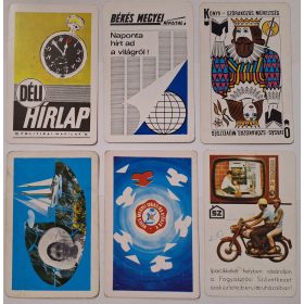   Születésnapi ajándéknak : évfordulós 1972-es korabeli, eredeti, retró hangulatú kártyanaptárak 6 db.