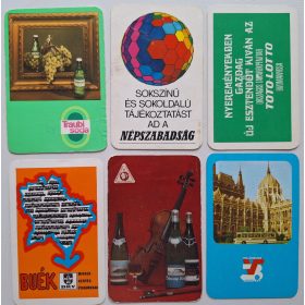   Születésnapi ajándéknak : évfordulós 1974-es korabeli, eredeti, retró hangulatú kártyanaptárak 6 db.