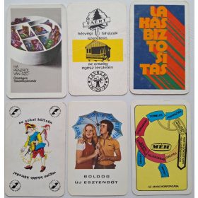   Születésnapi ajándéknak : évfordulós 1974-es korabeli, eredeti, retró hangulatú kártyanaptárak 6 db.