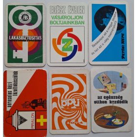   Születésnapi ajándéknak : évfordulós 1974-es korabeli, eredeti, retró hangulatú kártyanaptárak 6 db.